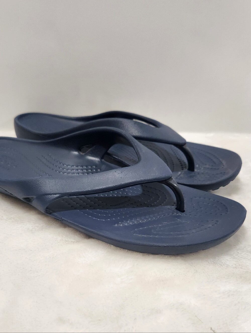 Crocs Navy Blue Kadee II Flip Flop Thong Sandals Womens 8